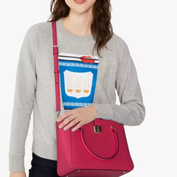 ♠️Kate Spade Phoebe Medium Satchel, Renaissance Rose NWT - Picture 2 of 6